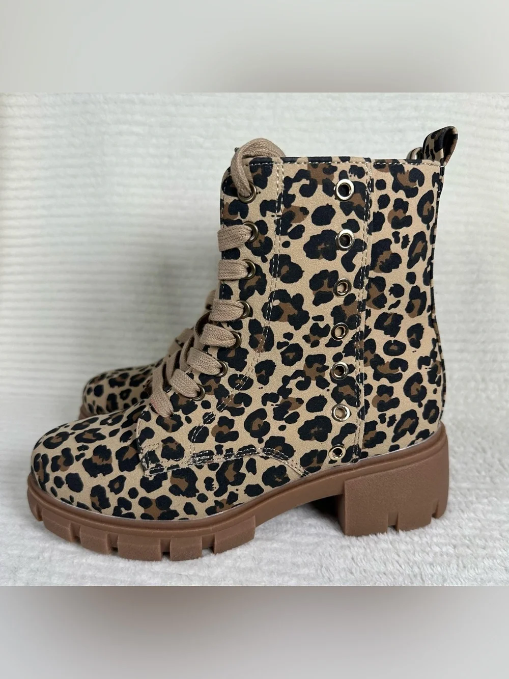 Thereabouts Little Girls Blakely Leopard Chunky Heel Boots NWT Size 3